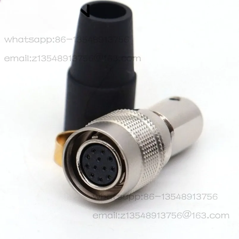 Connector Plug 12-pin Hole HR10A-10P-12S Straight Elbow Industrial Camera Data Cable Spot