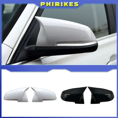 White Rearview Mirror Cap Wing Side Mirror Cover For BMW 1 2 3 3GT 4 X1 E84 M2 i3 Series F20 F21 F22 F23 F30 F31 F32 F33 F34 F80