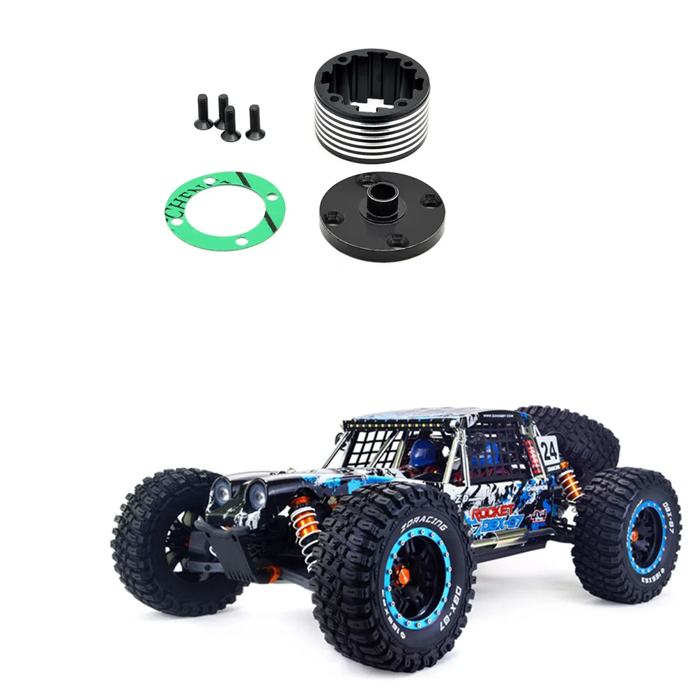 Frente de metal e Traseiro RC Car Diferencial Caso, Peças de Atualização, Acessórios, 8655, Fit for ZD Racing, DBX-07, DBX07, 1/7