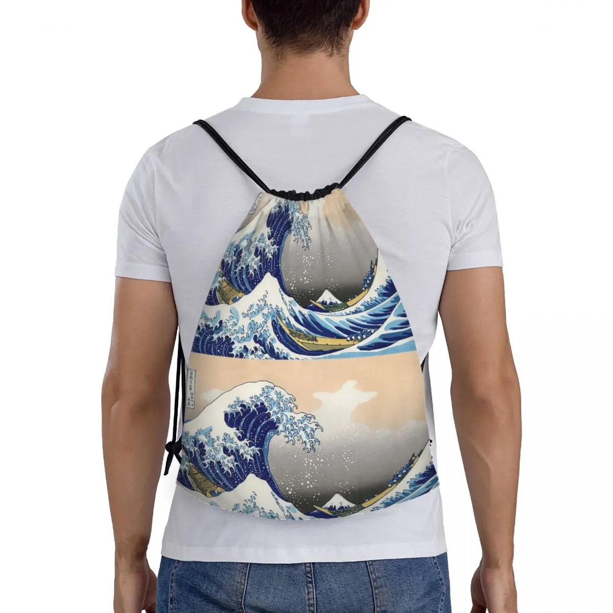 

The Great Wave Off Kanagawa от Katsushika Hokusai Рюкзаки Портативные сумки на шнурке Сумка для хранения Книжные сумки для мужчин и женщин Школьные