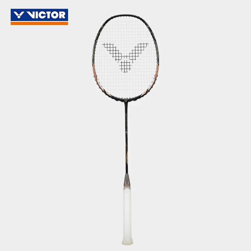 VICTOR Badminton racket attack racket Black Gold Falcon Hendra TK-F Falcon single racket full carbon professional competition