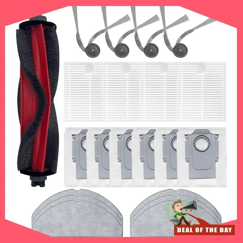 Entrega en 24 horas, 21 Uds. Para Roborock Q7TF/Q7TF + accesorios de repuesto para Robot aspirador, Cepillo Lateral principal, filtro Hepa, paño de mopa