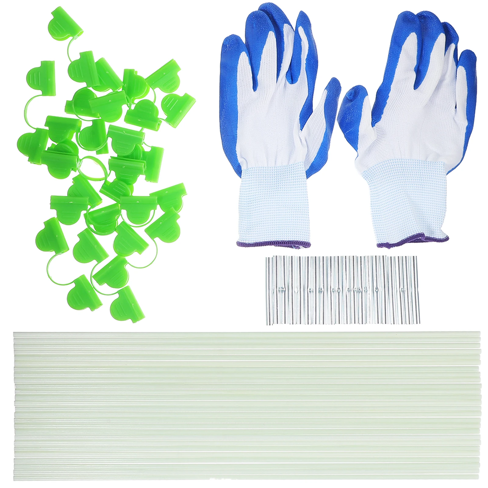 

1 set Plant Support Stakes Glass Fiber Hoops Garden Row Cover Tunnel Greenhouse Frame Gardening Houses Frost Protection