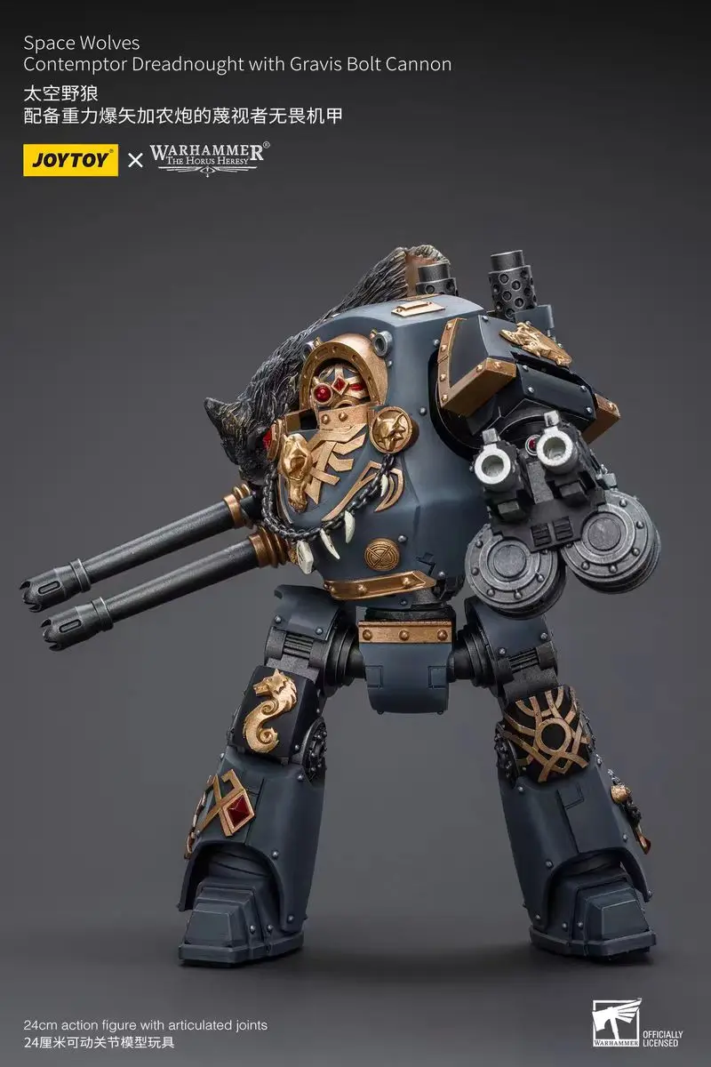 

【In Stock】JOYTOY Warhammer 40K Space Wolves Contemptor Dreadnought with Gravis Bolt Cannon 1/18 Action Figure Model Toys