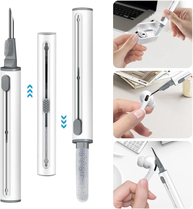 سماعة الهاتف المحمول تنظيف مجموعة أقلام آيفون 17 16 15 14 13 برو ماكس سامسونج Airpod فرشاة ليمبادور أداة تنظيف الملحقات
