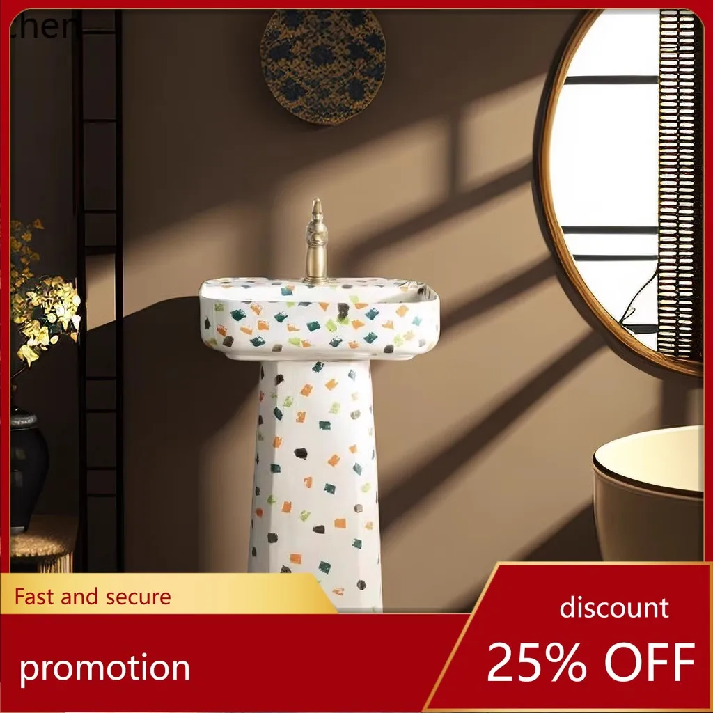 ZML outdoor wash basin courtyard integrated column balcony small apartment wash basin outdoor wash basin