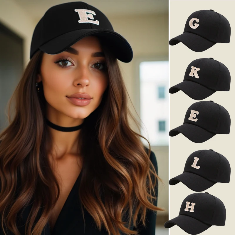 1pc Unisex A-Z Letter Pattern Sun-Shading Baseball Hat, Casual Versatile Breathable Sunscreen Cap, Suitable For Daily Wear Fashi