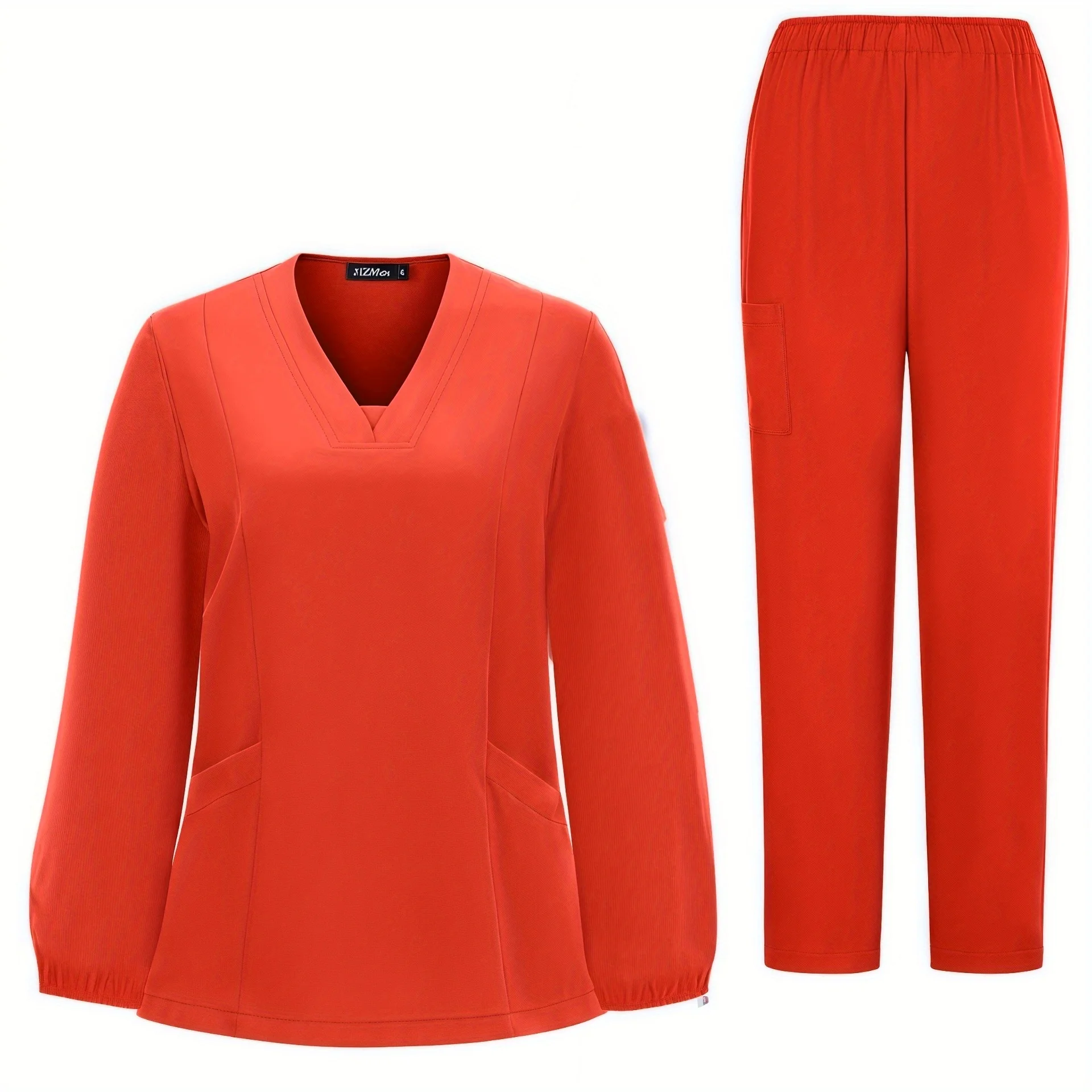 Наборы скрабов с длинными рукавами для больниц полости рта, легкая женская рабочая одежда для медсестер