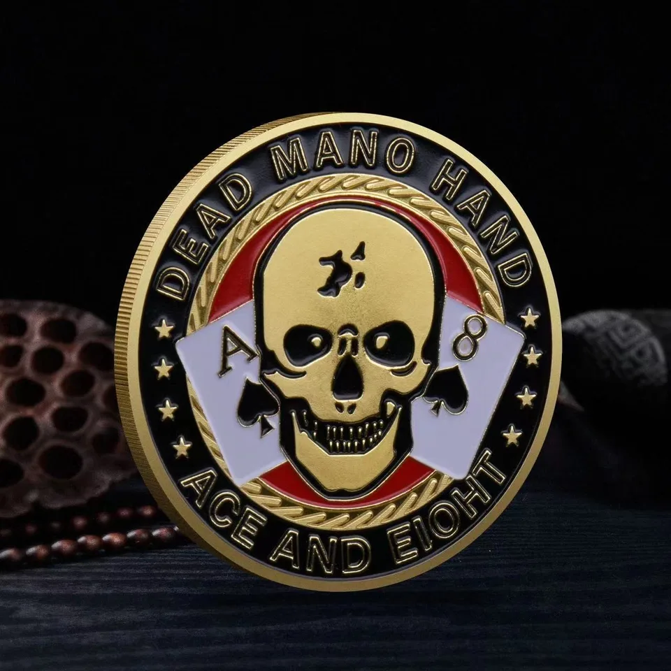 Lucky Poker Coin Card Guard Protector Poker Cards Good Luck Challenge Coin Casino Chips Dealer Token Souvenir Collectible Gifts, image 27