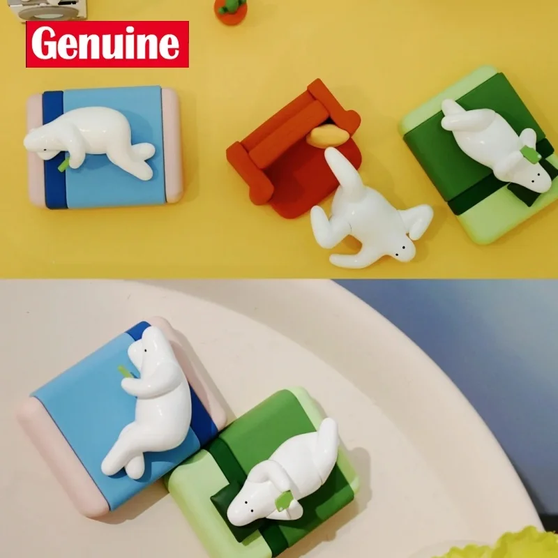 Tuan yang Asli Donothing Tuan Malas. Berbaring Datar Rumah Kotak Buta Internet Patung Terkenal Dekorasi Desktop Kantor Mainan Koleksi