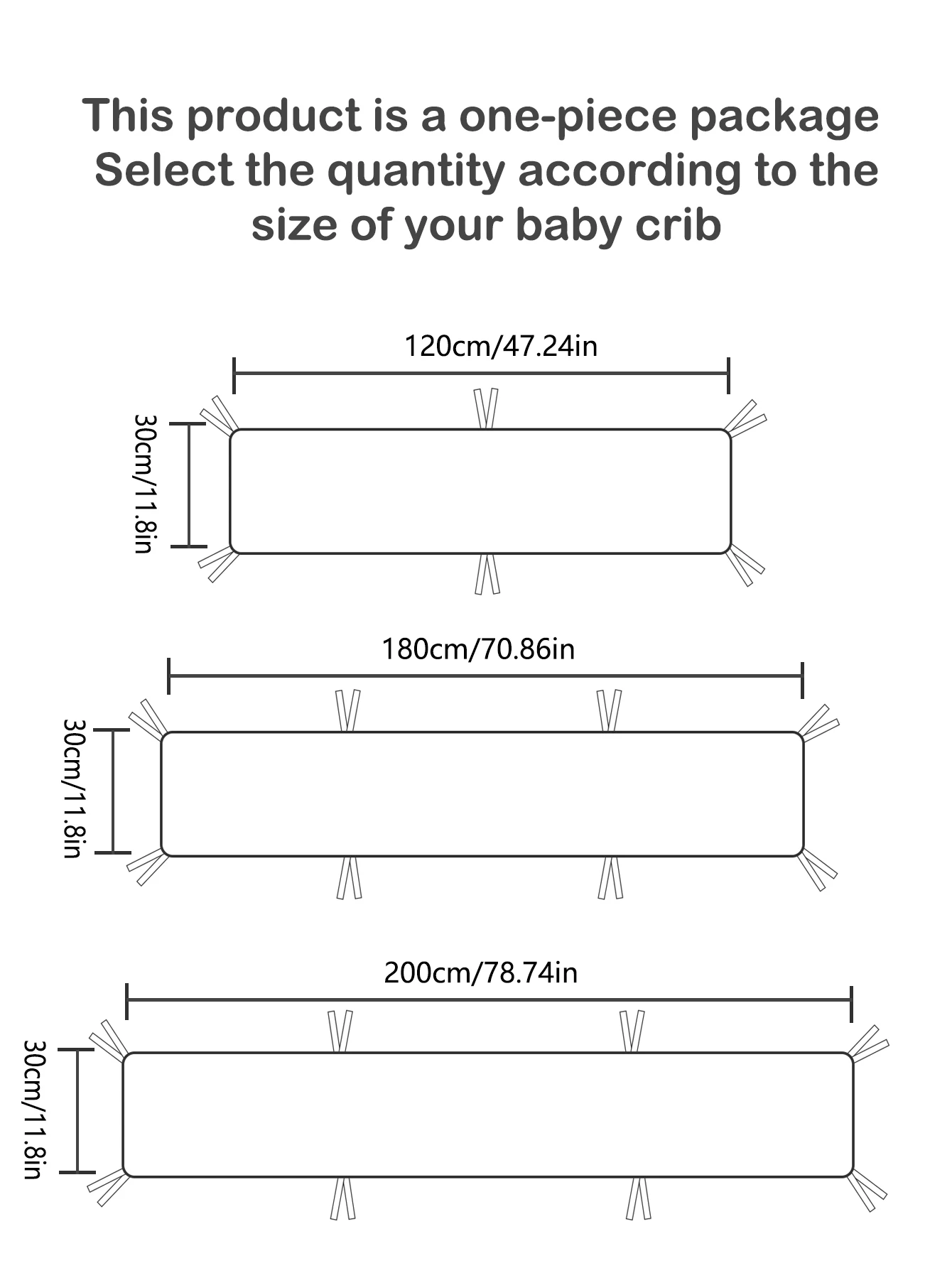 1 шт., защитная направляющая для детской кроватки, мягкая набивка, подкладка для бампера для детской кроватки, мягкий забор для кровати с мультяшным принтом, цельный, длина 120/180/200 см