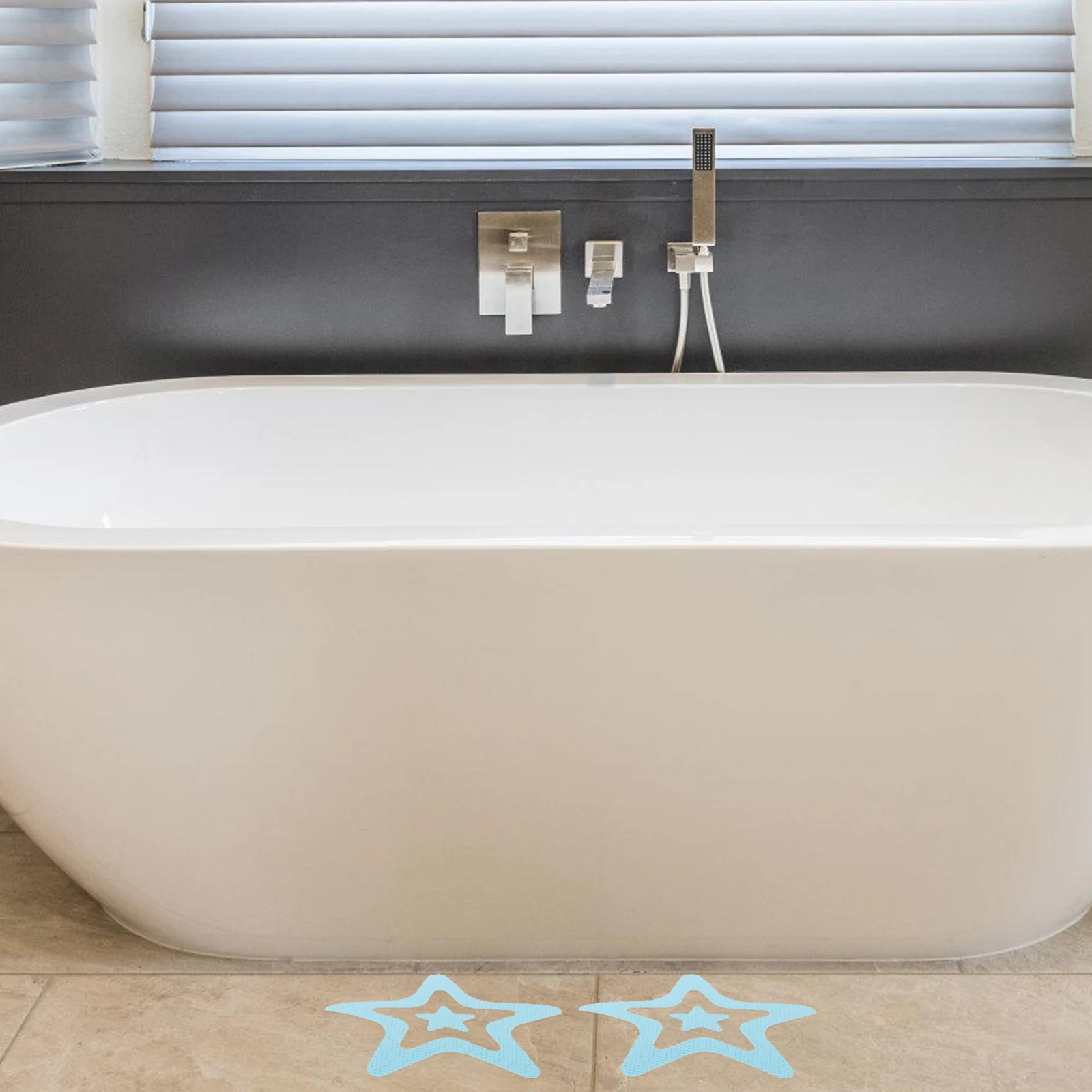 

12PCS Anti Slip Bath Stickers Non Skid Shower Mat Waterproof Adhesive Peva Kids Adults Cartoon Star Bathtub Accessories