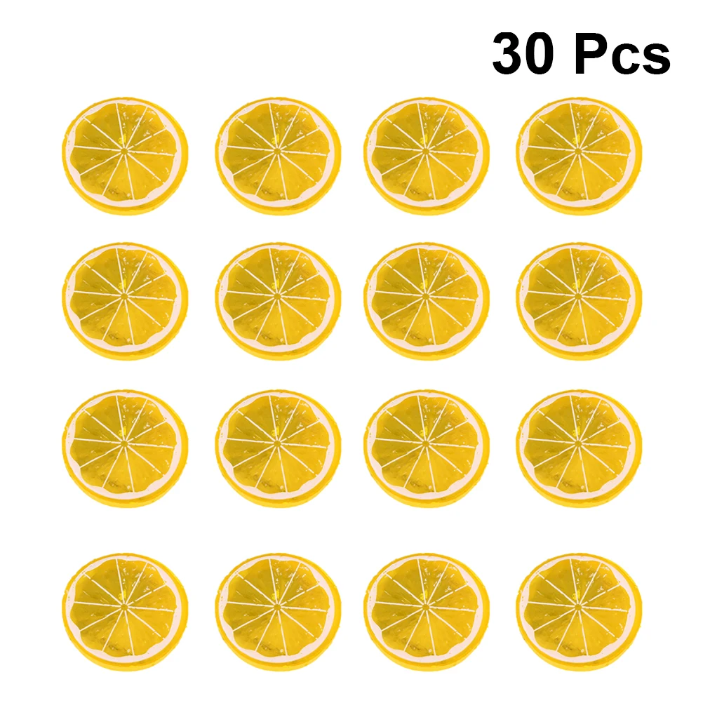 

50 Pcs Simulation Orange Slices Realistic Plastic Fruit Decor Party Photobooth Summer Tropical Birthday Wedding DIY Ornaments