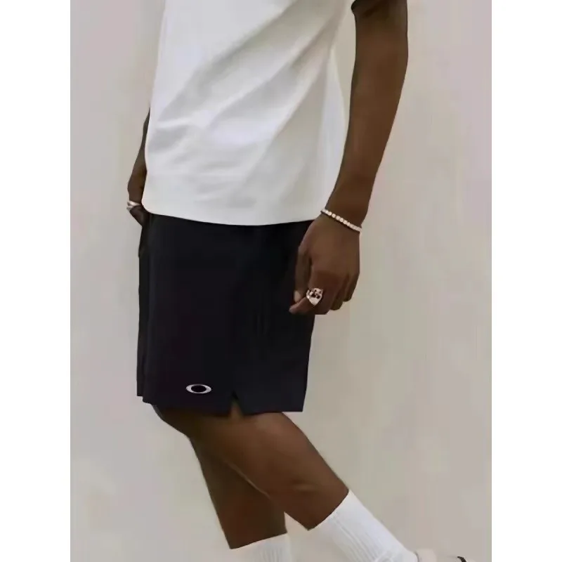 

New Y2k streetwear trend O letter pattern oversized shorts men's fashion Harajuku Gothic solid color casual sports pants couples