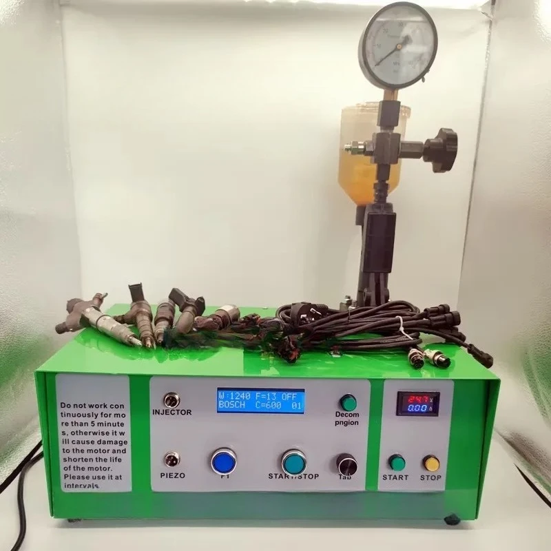 DDS60 Electric Steel Injector Nozzle Tester Provides Pressure and Opens Fuel Injector
