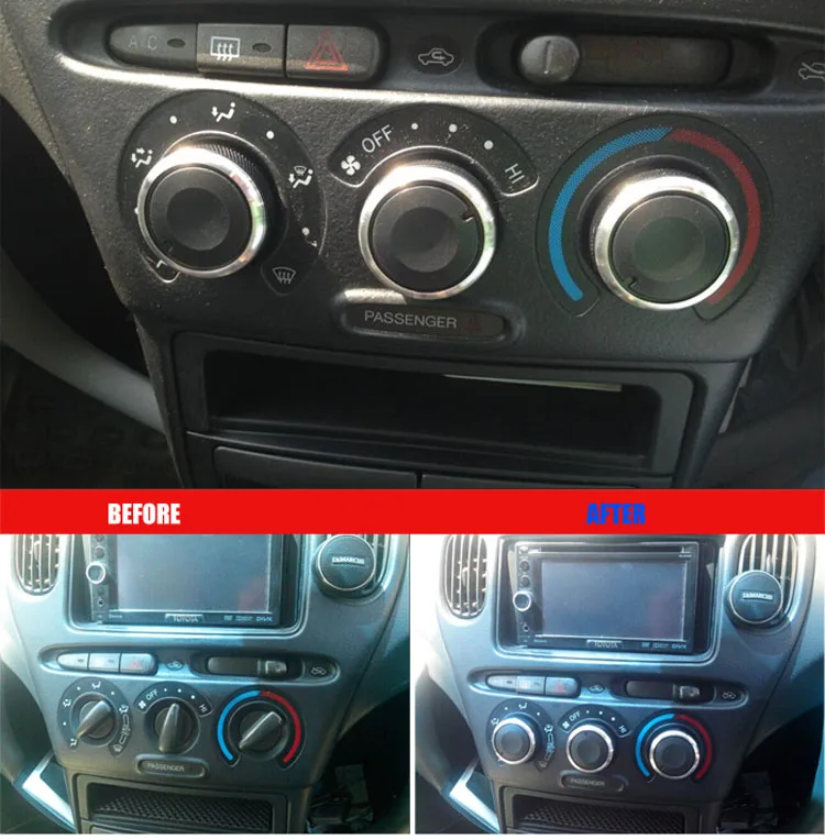 For Toyota Funcargo / Probox / Yaris Vitz Echo Switch Knob Knobs Heater Heat Climate Control Buttons Dials A/C Air Con Cover