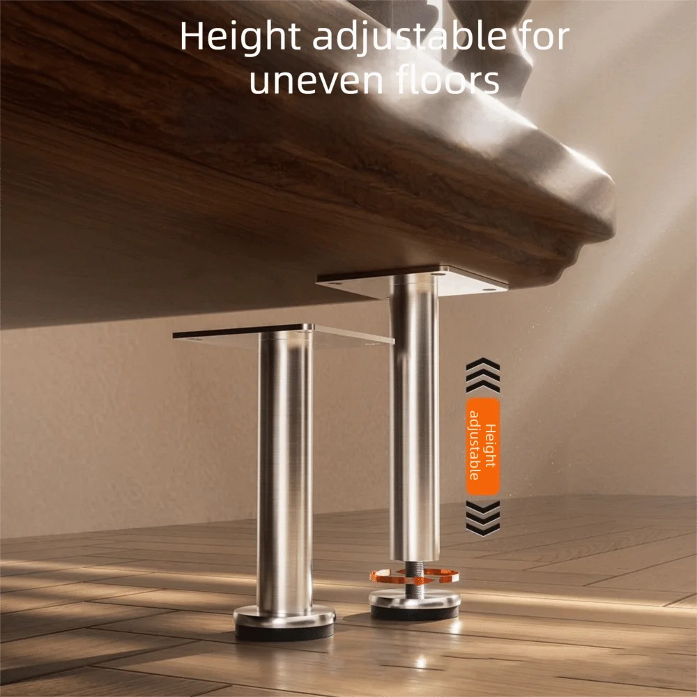Parts Stainless Steel Sofa Feet Thickened Metal Furniture Feet Adjustable Light Luxury Table Legs Furniture