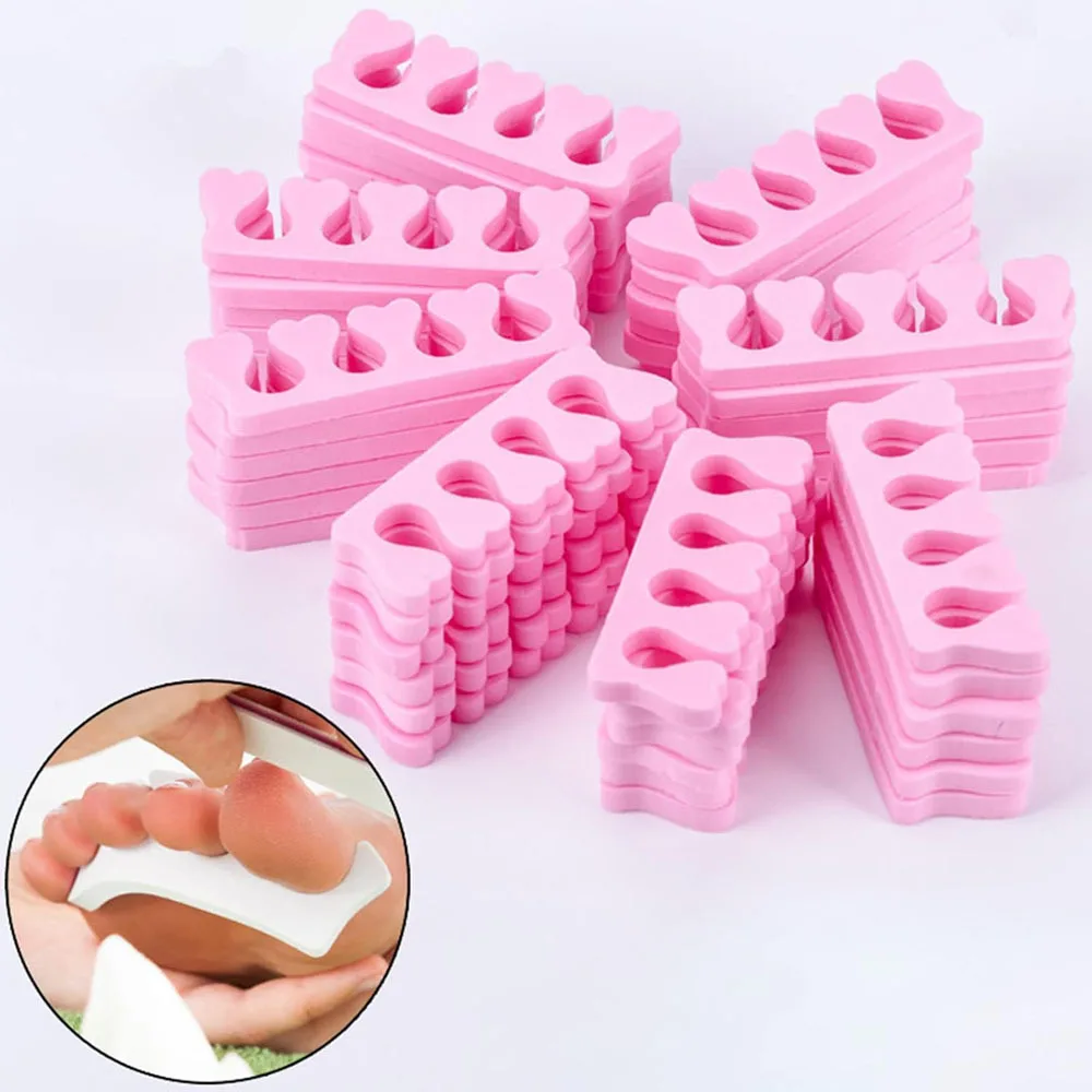 

Nail art toe divider 50pcs sponge nail art tool, universal disposable nail art toe divider for fingers and toes