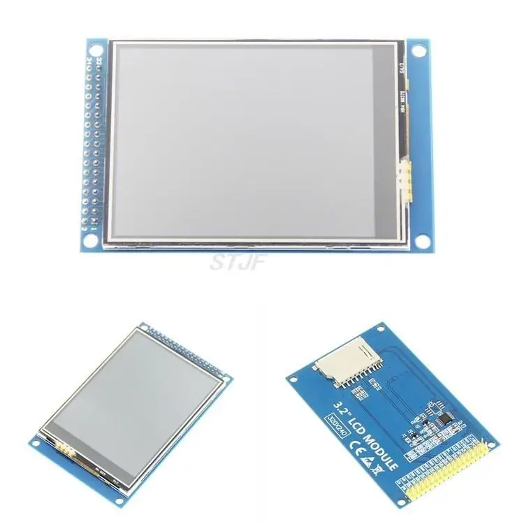 TFT LCD a cores Módulo de tela, novo, 3,2 "Touch Screen, ILI9341 compatível com 34P atômica LCD Interface