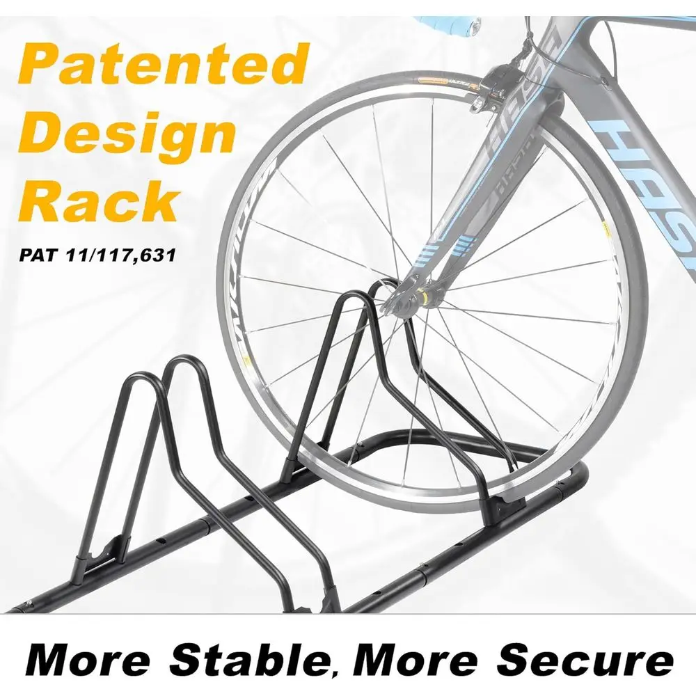 ycle loor Parking Rack Stand - or Mountain MTB Road Bike - Indoor Home Garage Storage - Upgraded 2 Bikes