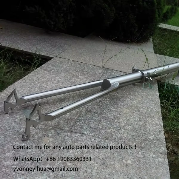 Titanium Recumbent Bicycle Frame with Hand Brush Finished Customized