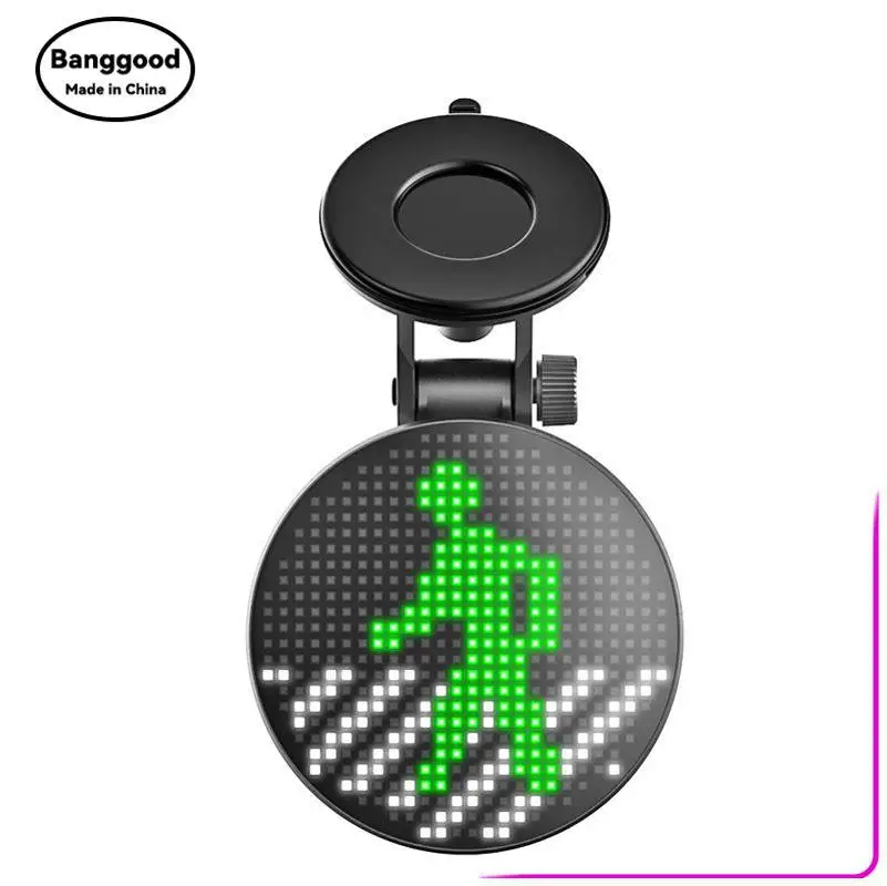 New Car Rear Window Car Round Bluetooth Expression Display Can Control Content EM01 Through Mobile Phone