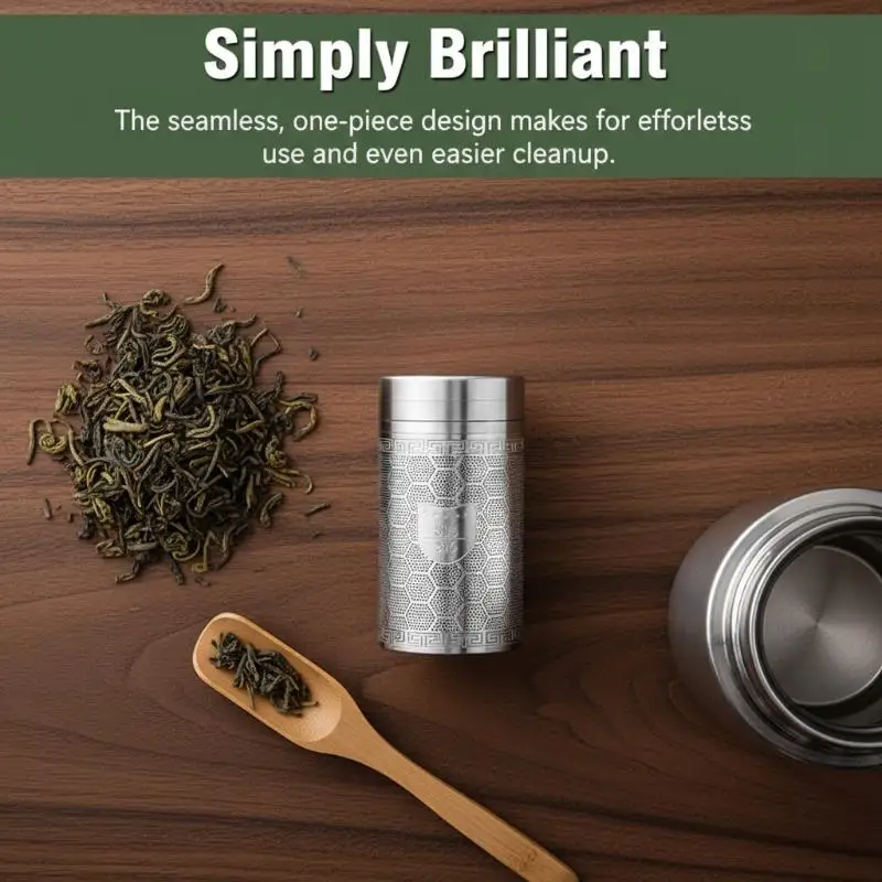 New 316 Stainless Steel Tea Infuser With Ultra Fine Mesh Extender Chain For Home Office Travel Brewing Loose Leaf Tea