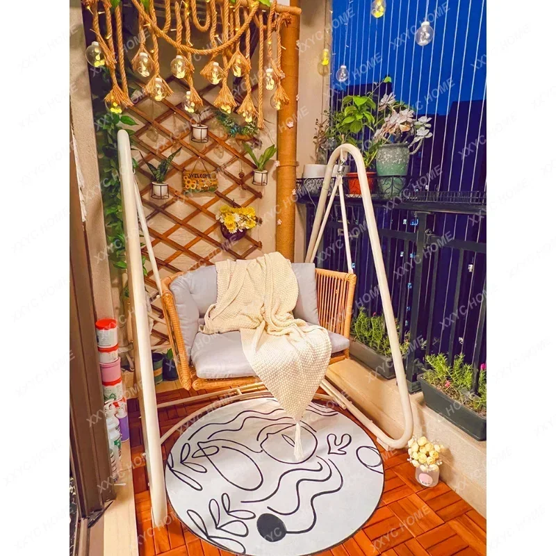 

Outdoor Swing Glider Courtyard Garden Balcony Leisure Swing Chair Indoor Outdoor Cradle Chair Double