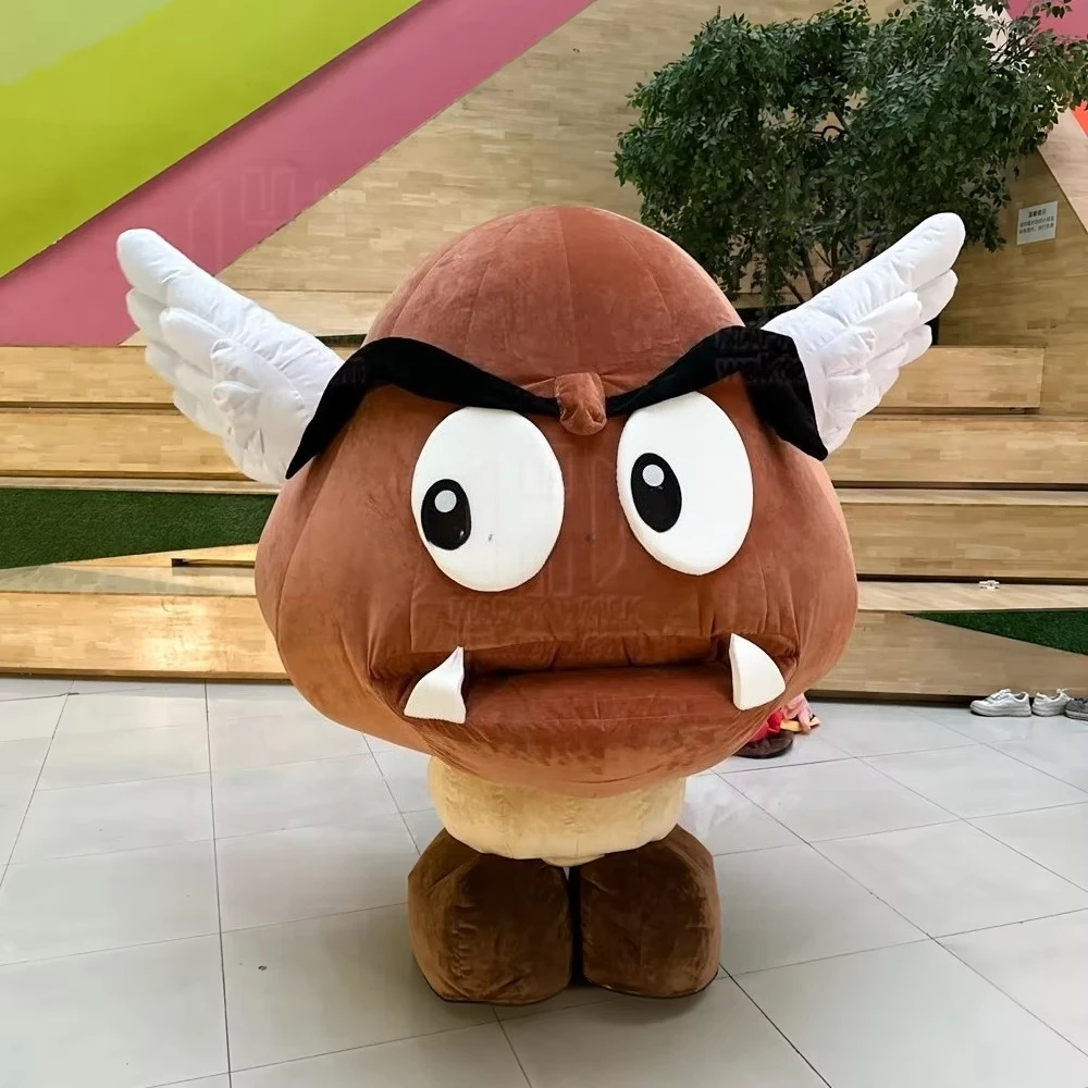 

Plush Inflatable Mushroom Boy Mascot Costume Cartoon Character Toadstool Suits Halloween Christmas Advertising Activity Dress
