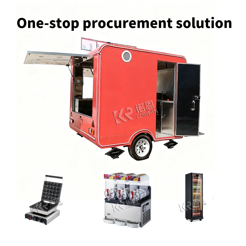 

Custom Food Truck Catering Trailer Fully Equipped Concession Mobile Kitchen Snack Coffee Pizza Fast Food Trailer For Sale