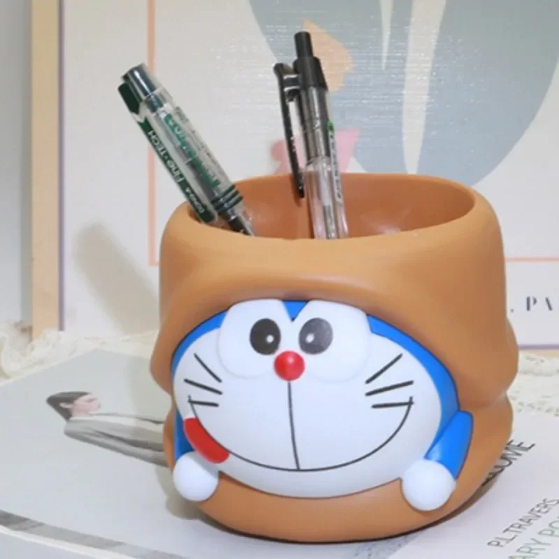 

Doraemon Pen Holder Decorative Supplies Cute Desktop Ornaments Aesthetic Table Decoration Accessories for Study Room Office