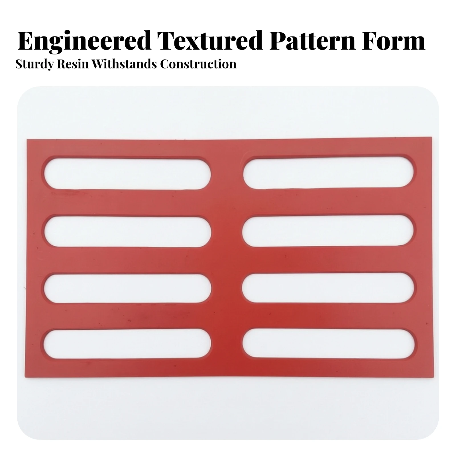 Tactile Paving Stencil Flexible Rubber Printing Stencil Professional-Grade Rollable for Contractors, Walkways, Courtyards