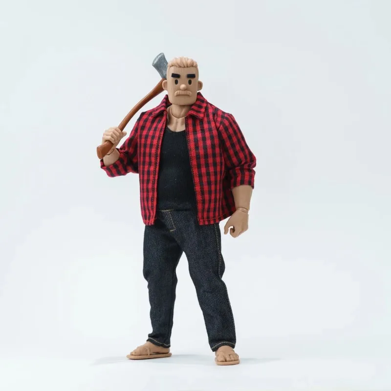 Auf Lager 1/10 Maßstab Herren Einfarbige Weste Jeans Rotes Haige Hemd Set für 6-Zoll Strong Body NT03 Actionfigur Körper – Detail 5