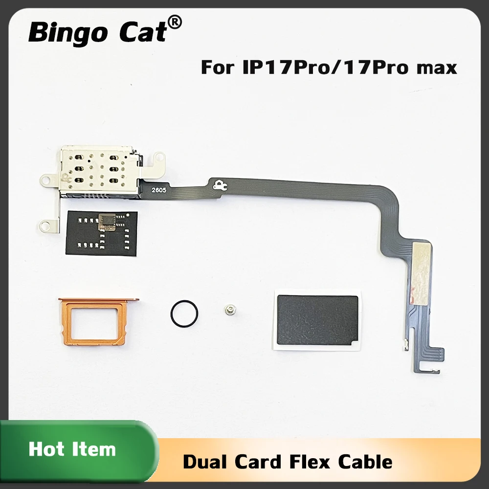 cabo-flexivel-de-conversao-esim-para-dual-sim-slot-para-cartao-bandeja-de-sim-ic-mep-snow-integrado-para-iphone-17-pro-max-versao-eua-pecas-de-reparo