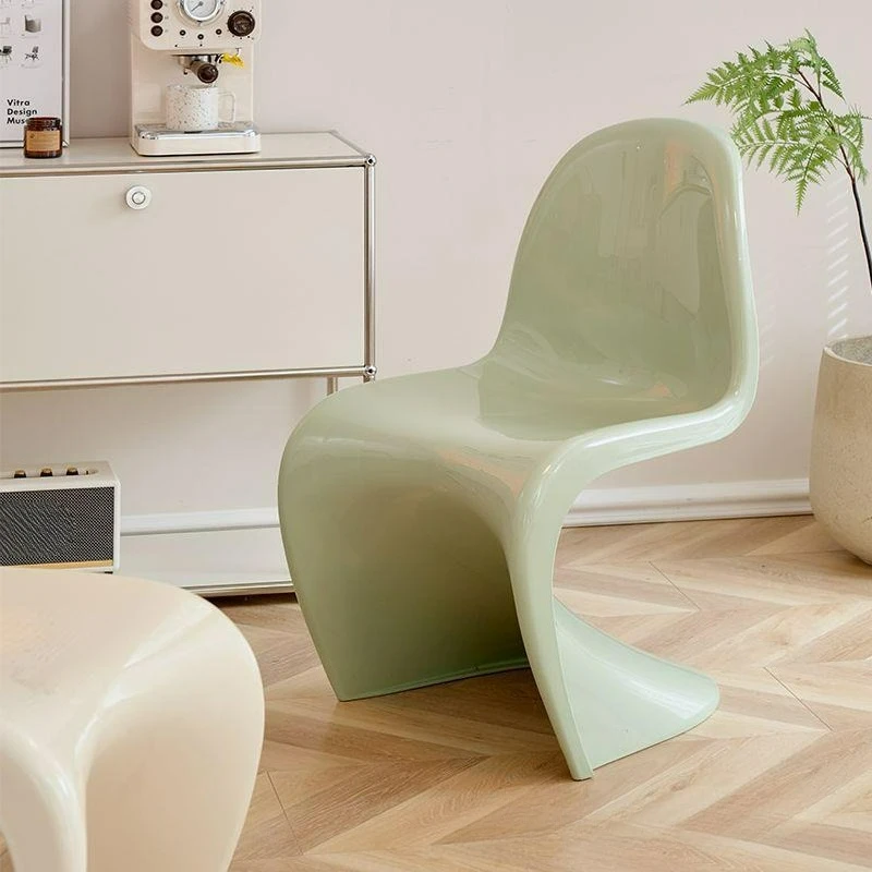 

Customizable creative acrylic chair home modern minimalist backrest makeup stool design