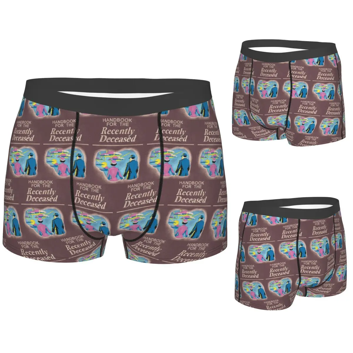

Boxer Underpants Shorts Handbook For The Recently Deceased Panties Men's Comfortable Underwear for Homme Man Boyfriend Gift