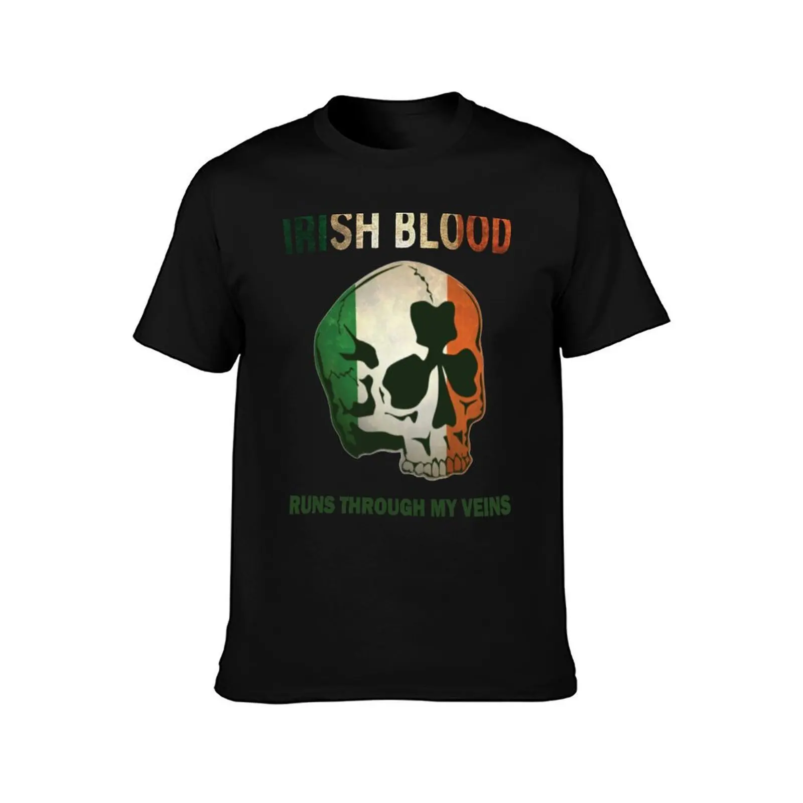 تي شيرت Blood Run through my Veins تي شيرت مضحك تي شيرت فكاهة داكنة تي شيرت للرجال