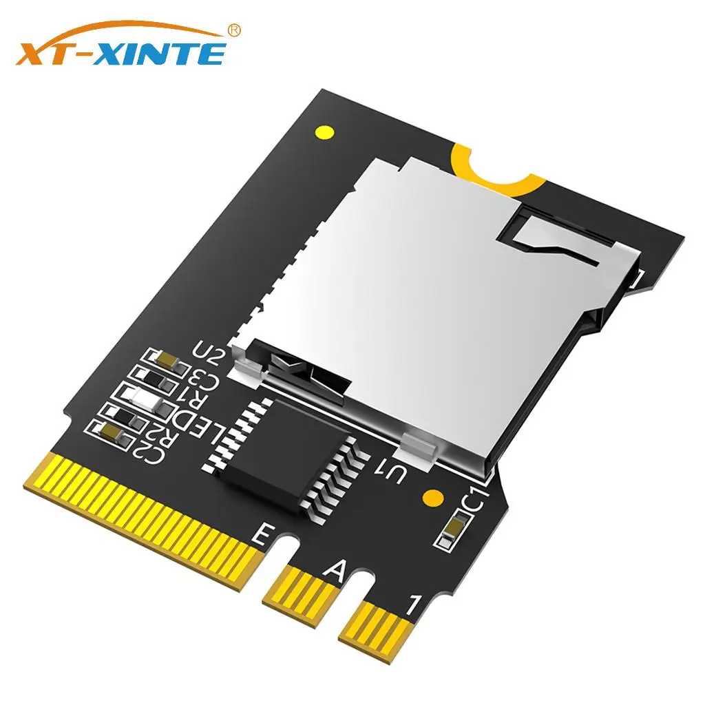 

T-Flash Card TF SDHC SDXC to NGFF M.2 Key A-E Adapter Reader with LED Indicator 2230 Size Converter for Laptop Computer