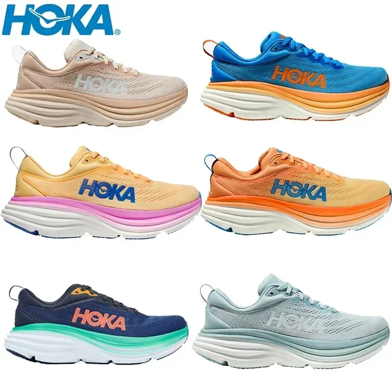 Zapatillas deportivas originales Hoka Bondi 8, zapatillas deportivas con amortiguación antideslizante para correr en carretera, zapatillas deportivas para hombre, zapatillas deportivas para exteriores para mujer