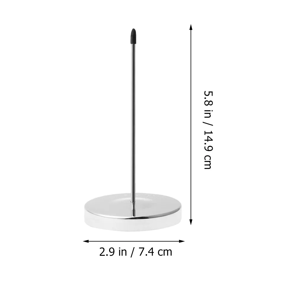 3Pcs Stainless Steel Receipt Spindle Holder Desk Bill Fork for Office Restaurant Milk Tea Shop Memo Note Organizer Straight Rod
