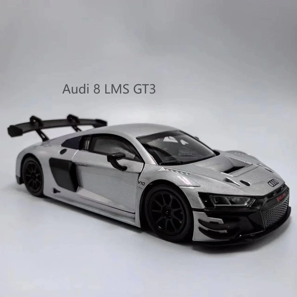 

1:24 Audi R8 LMS GT3 Суперкар из сплава, литье под давлением и игрушечные транспортные средства, модель автомобиля, миниатюрная масштабная модель автомобиля, игрушки