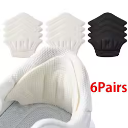 6pairs/12pcs Insoles Patch Heel Pads for Sport Shoes Back Sticker Adjustable Size Antiwear Feet Pad Cushion Insert Insole