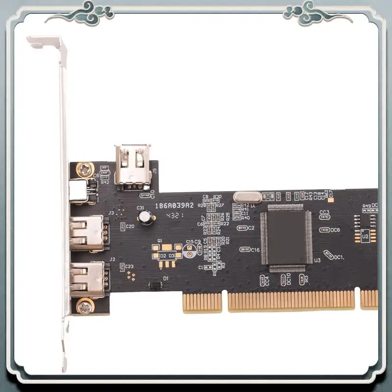 ABIJ-2X 3 Port IEEE 1394 Firewire Card PCI Firewire Adapter IEEE 1394 PCI Controller Card For Desktop PC