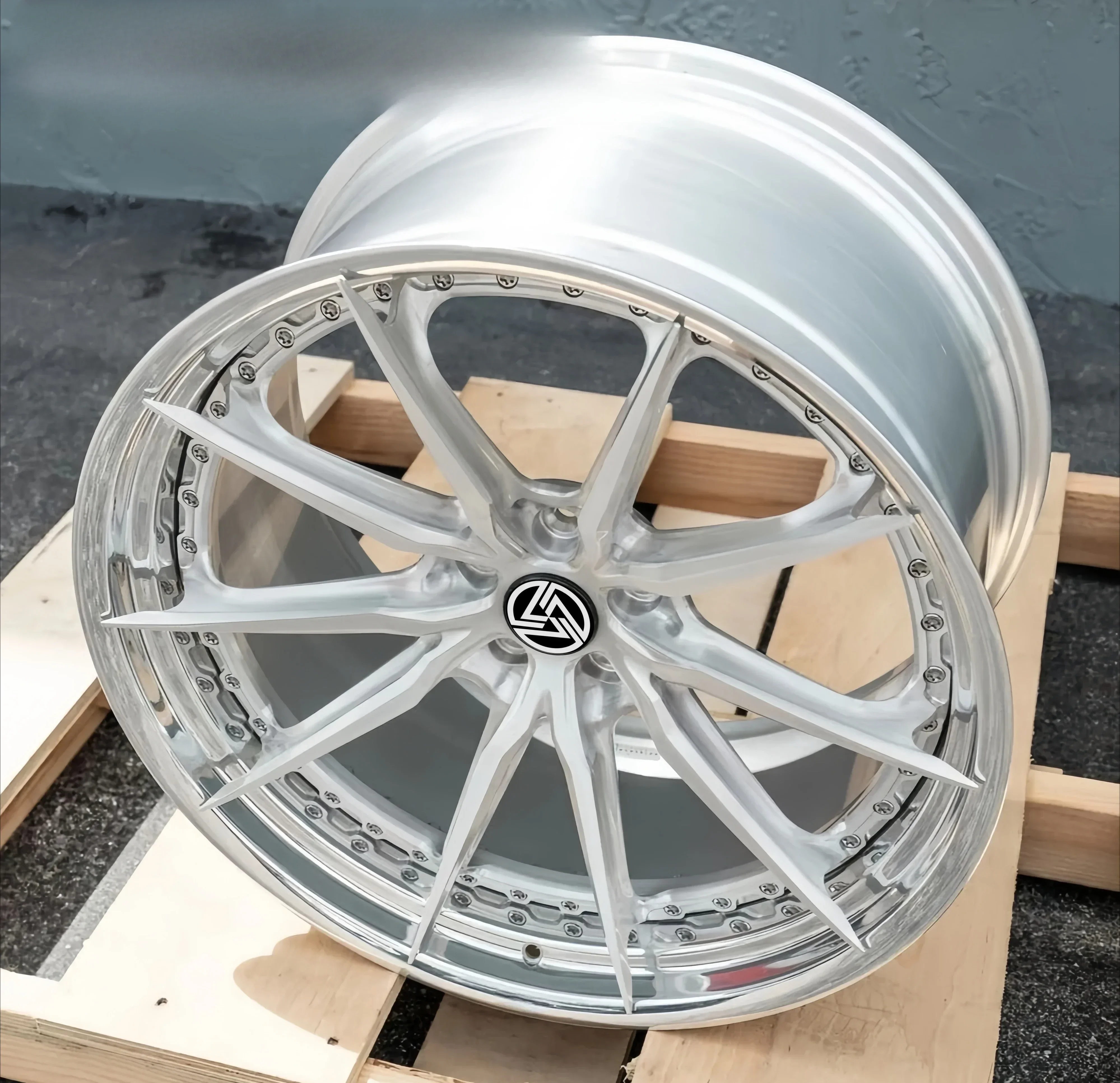 for  2 piece  forged brushed polished 5x120 5x112 5x114.3 18 19 20 21 22 inch wheel for racing car wheel