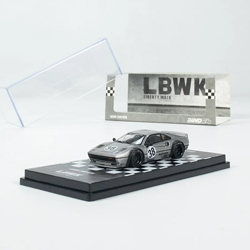 

INNO 1:64 модель автомобиля LBWK 308 GTB, литой спортивный автомобиль, модель автомобиля серого цвета