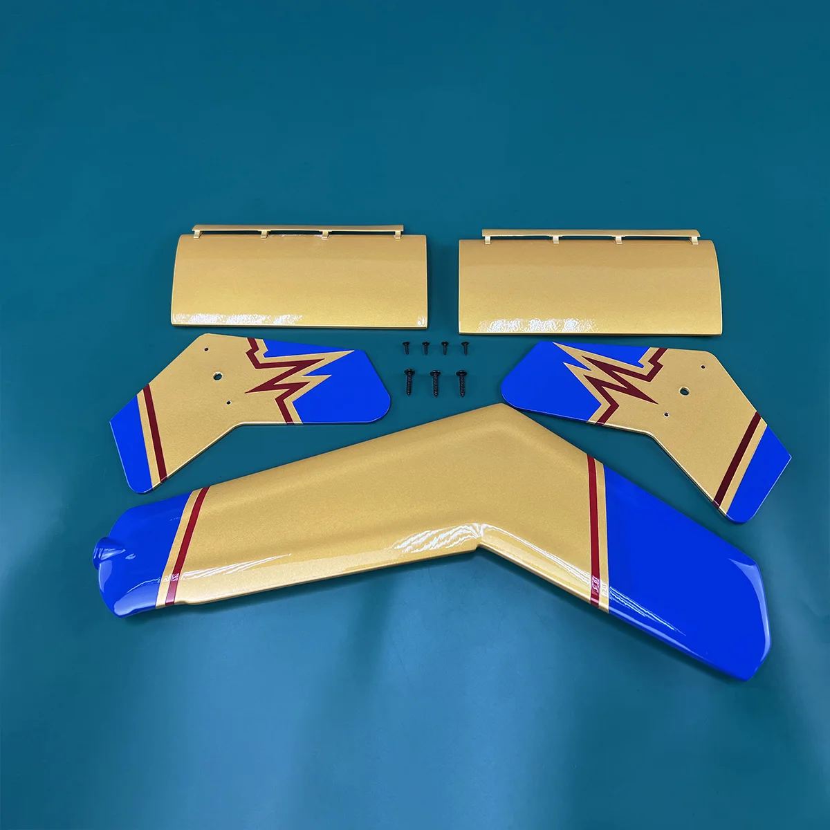 Roban 700 Size Bell407 Fuselage Spare Parts - Nose Cover Window Tail Landing Gear Wood Spacers Replacement