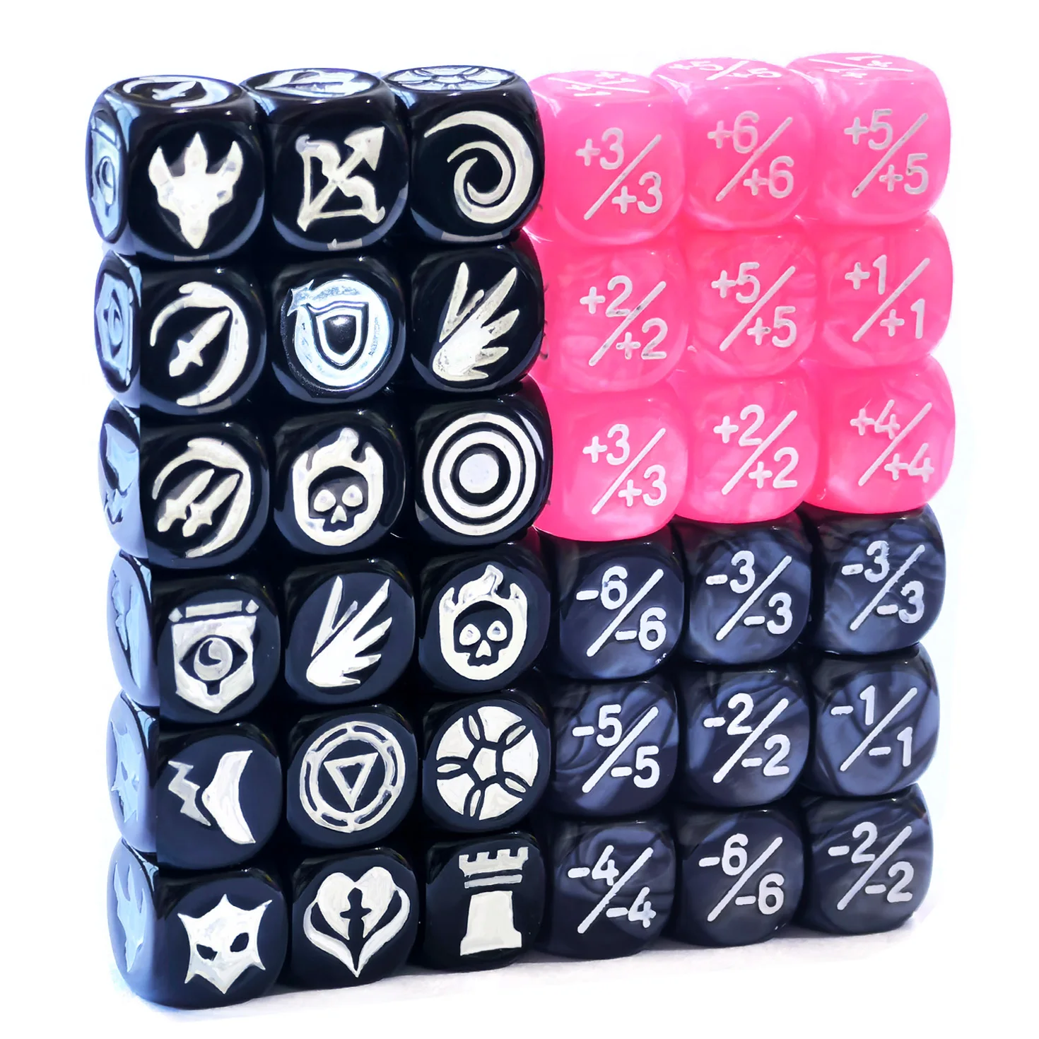 36 قطعة 12 مللي متر القدرات الكلمات الرئيسية عداد النرد MTG النرد 1/ + 1 عدادات المخلوقات السائبة برتقالي الرموز مجموعة النرد (متعدد الألوان)