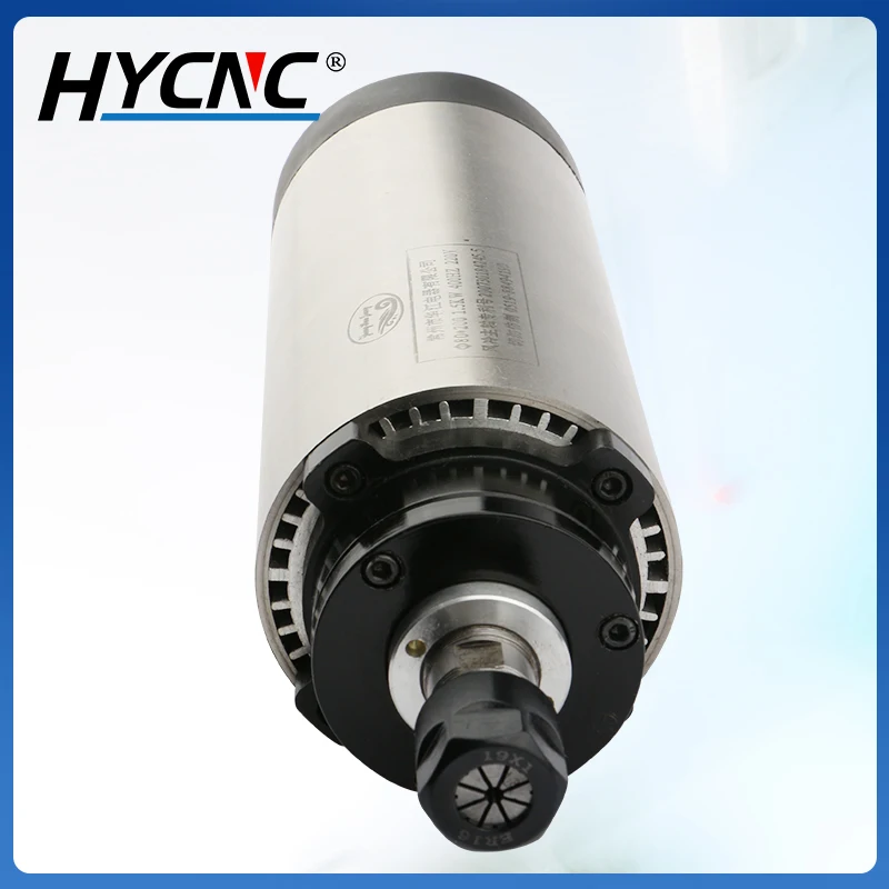 CNC Milling Spindle Motor 1.5kw ER16 Air-Cooled Spindle Motor 220V 380V Woodworking Spindle Motor 80x200mm For CNC Router