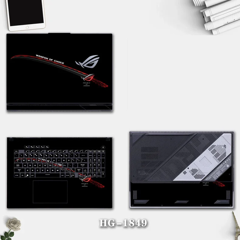 Fashion Laptop Painted Stickers for ASUS ROG Strix G16 (2025) G614 G614FR G614PR 16-inch Gaming Laptop