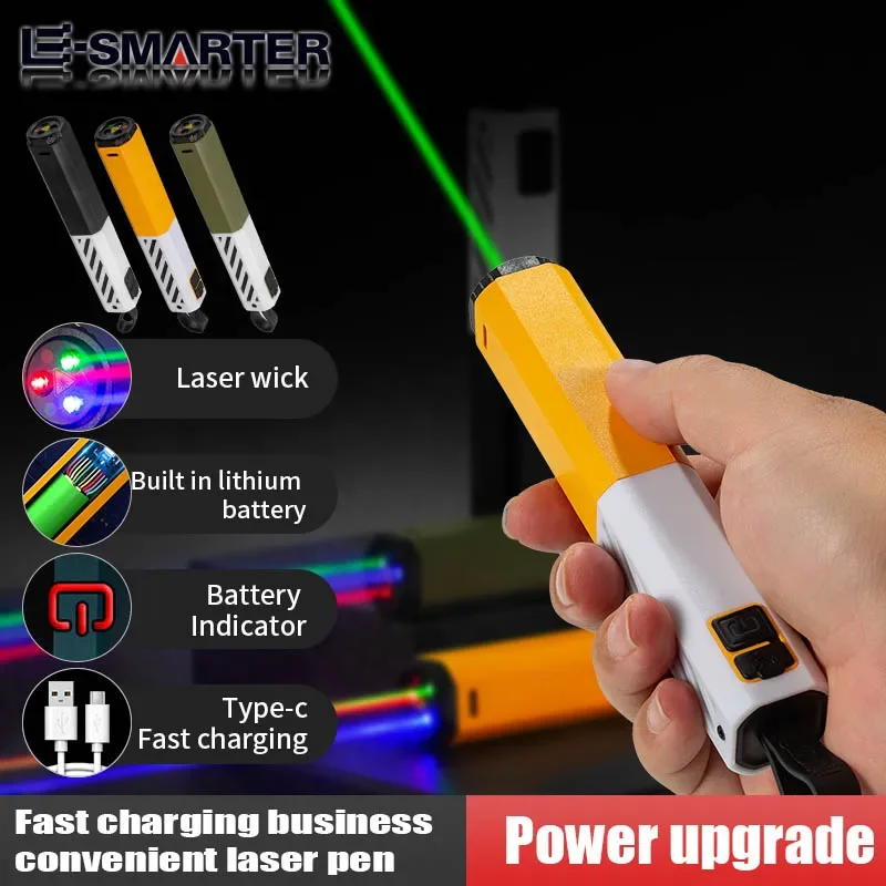 Minimally Designed Laser Flashlight, Lightweight And Portable, 18650 Battery Fast Charging, Emergency Small Flashlight